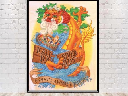 Kali River Rapids Poster 8x10 11x14 13x19 16x20, 18 x 24 Animal Kingdom Poster Vintage Poster Disney Poster Disney World Disney World Poster Discount