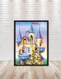 Disney Princesses in Cinderella Castle  POSTER Magic Kingdom Disney Princes Poster (Sizes) 8x10, 11x14, 13x19, 16x20, 18x24 For Discount