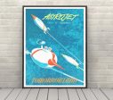 Astrojet Poster Tomorrowland Poster Vintage Disney Poster Disneyland 8x10, 11x14, 13x19, 16x20, 18x24 Astro Jet Poster Disney World Poster For Discount