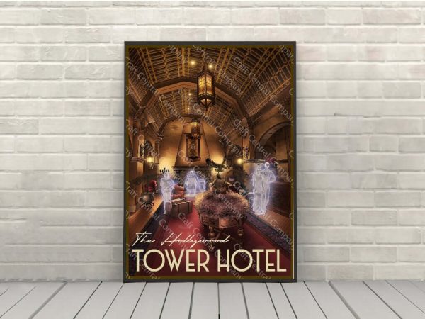 Tower of Terror Poster Hollywood Studios Poster Vintage Disney Poster Hollywood Tower Hotel Poster Twilight Zone Poster Hotel Lobby Poster Fashion