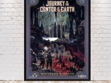 Journey to the Center of the Earth Poster Vintage Disney Poster Disney World Poster Disney Sea Poster Tokyo Disney Poster Mysterious Island Hot on Sale