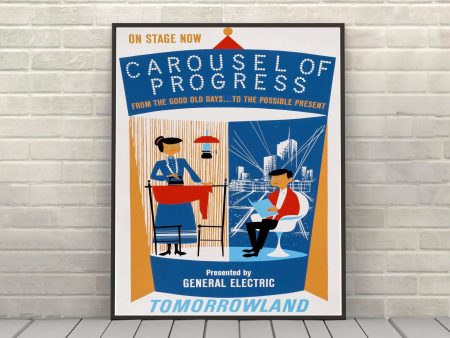 Carousel of Progress Attraction Poster Vintage Disney Poster Disney World Poster Tomorrowland Poster Magic Kingdom Poster Disneyland Poster Online Sale