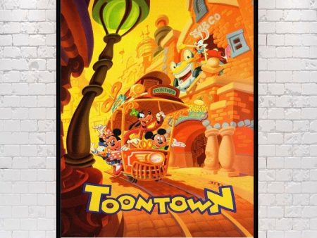 ToonTown Poster Disney Attraction Poster Vintage Disney Poster Disneyland Poster Disney World Poster Classic Disney Poster Wall Art Nursery Online