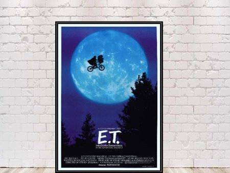 E.T. Poster Universal Studios Sizes 8x10, 11x14, 13x19, 16x20, 18x24 E.T. Ride Poster Classic movie poster Vintage Poster ET Ride Poster For Sale