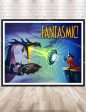 Fantasmic Poster Vintage Disney Poster Hollywood Studios Poster Disney World Poster Disney Attraction Poster Disneyland Poster Mickey Mouse Supply