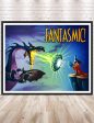 Fantasmic Poster Vintage Disney Poster Hollywood Studios Poster Disney World Poster Disney Attraction Poster Disneyland Poster Mickey Mouse Supply