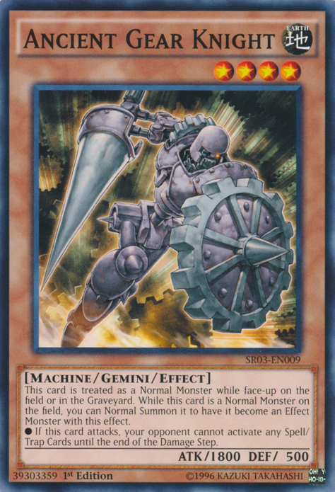 Ancient Gear Knight [SR03-EN009] Common For Sale