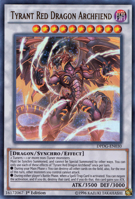 Tyrant Red Dragon Archfiend [DPDG-EN030] Ultra Rare Online Sale